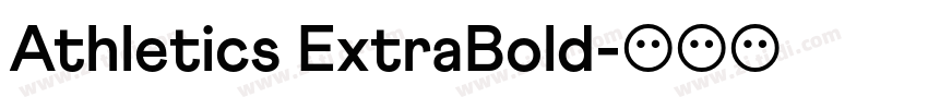 Athletics ExtraBold字体转换